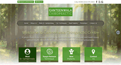 Desktop Screenshot of canteenwalachiropractic.com