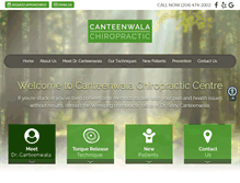 Tablet Screenshot of canteenwalachiropractic.com